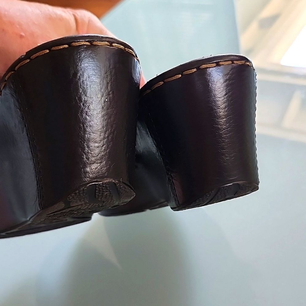 Born Leather Dark Academia Boho Hippie Mules Size 8 - Picture 7 of 9
